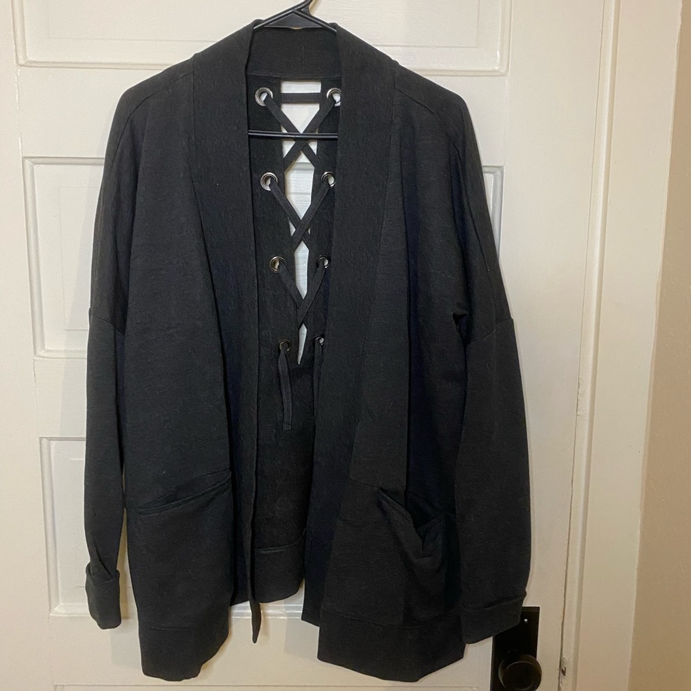 Women’s grey cardigan